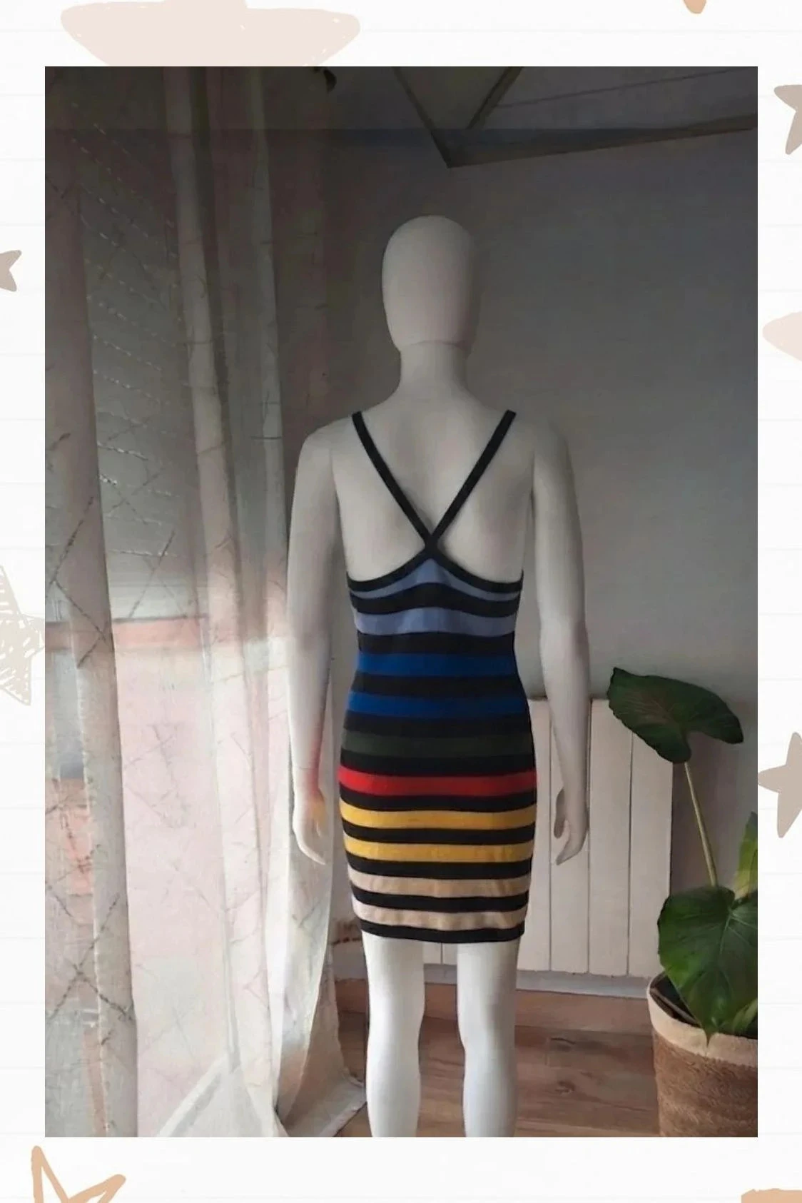 Vestido ajustado - Estilo elástico S/M – photo 2
